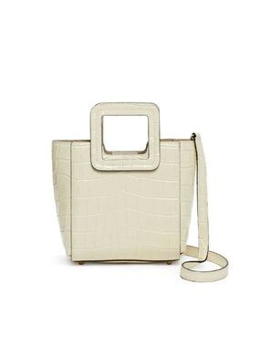 Staud Cream Mini Shirley Bag